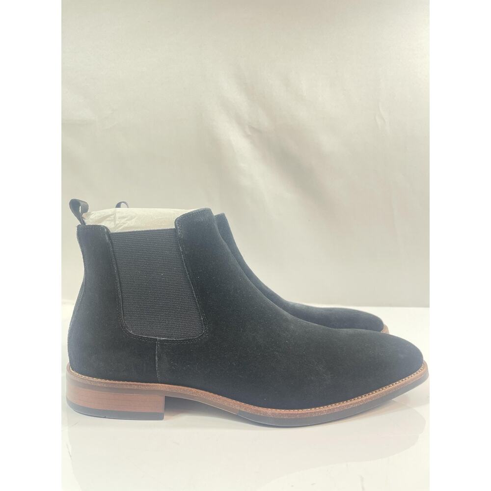 Vintage Foundry Co Boots Mens Size 10 Black Evans Suede Chelsea Ankle New Box - Picture 4 of 12